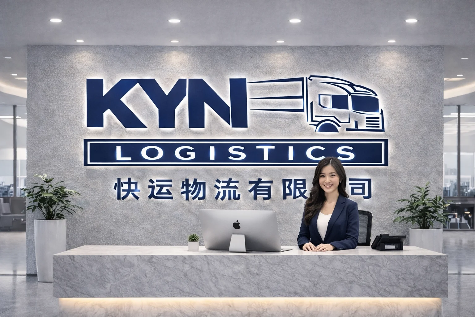 快运物流公司前台